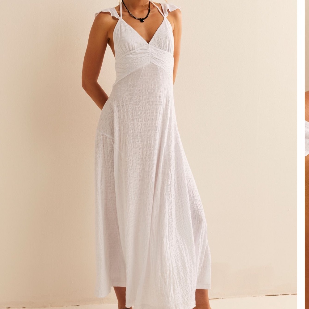 FREE PEOPLE Louisa ivory maxi dress